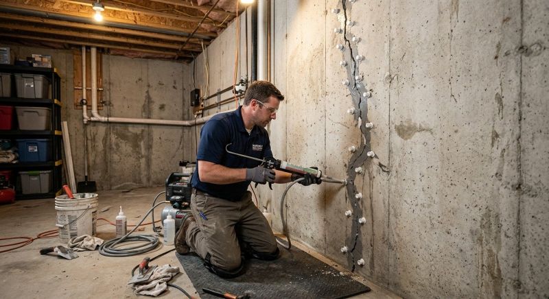 Basement Crack Repair in Deerfield Beach, FL