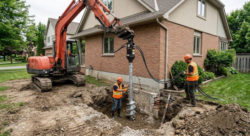 Helical Pile Installation in Deerfield Beach, FL